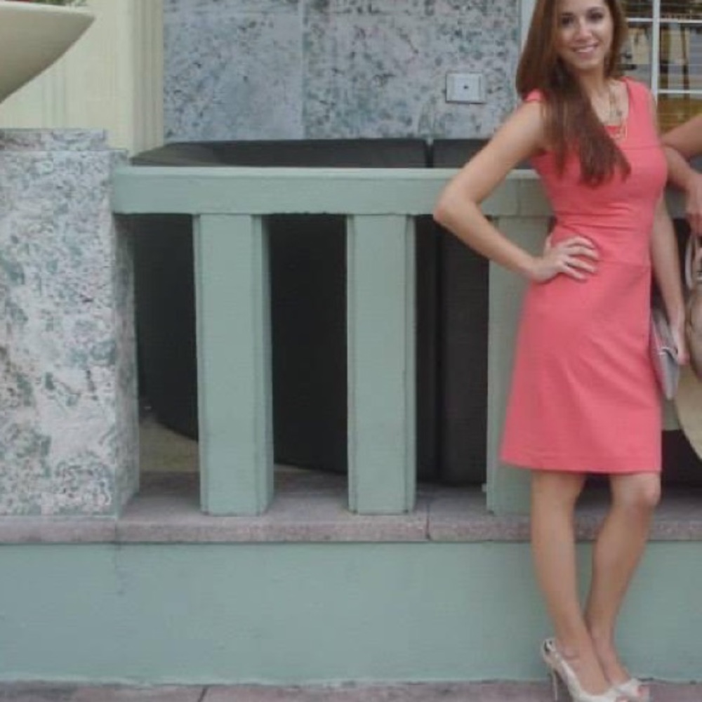 Cynthia Rowley Coral sheath dress